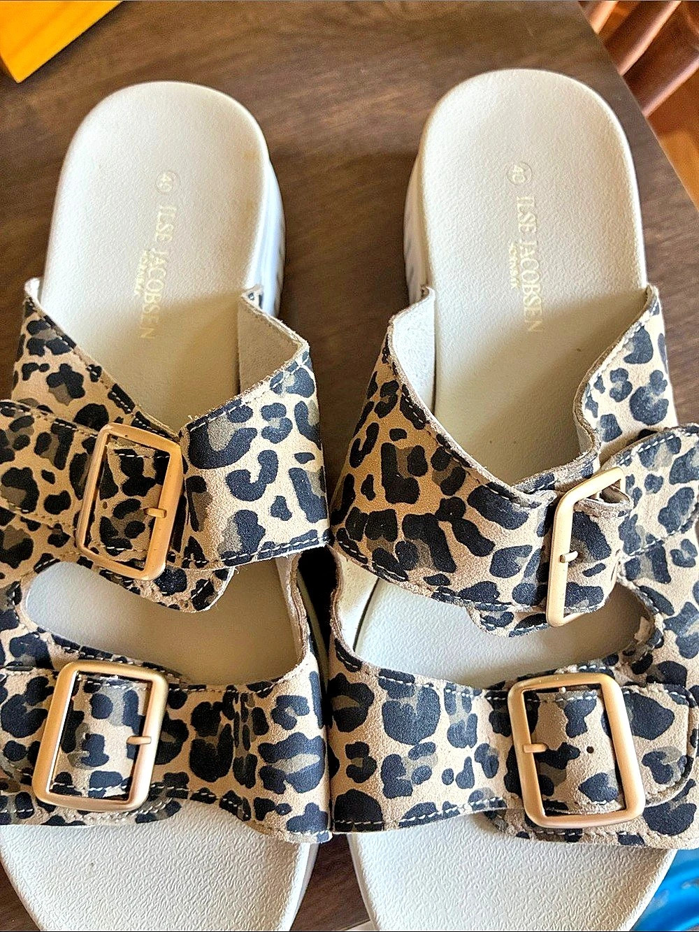 Ilse Jacobsen Leopard Tulip Sandals Leopard Print EU 40